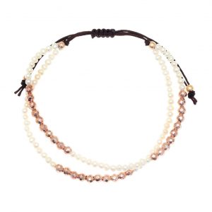 Bracelet-silver-925-pink-gold-plated-with-fresh-water-pearls