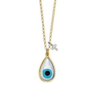 Necklace-silver-925-yellow-gold-plated-with-enamel-evil-eye (3)
