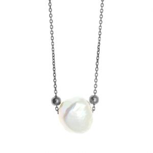 Necklase-in-silver-925-blasck-rhodium-plated-with-pearl