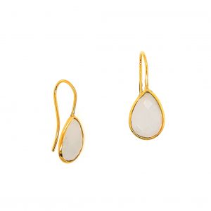 Earrings-Silver-925-yellow-gold-with-moonstone