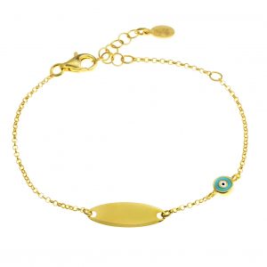 Bracelet-silver-925-yellow-gold-plated-with-enamel