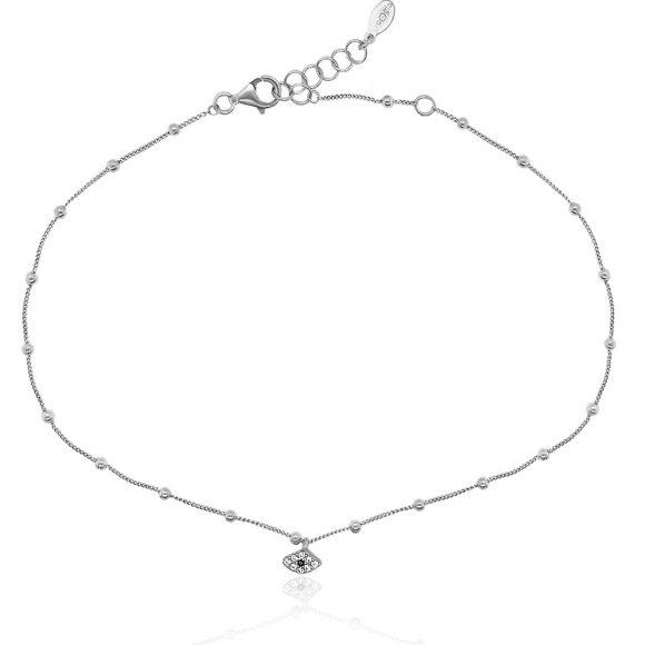 Foot-chain-silver-925-rhodium-plated-with-zirconia